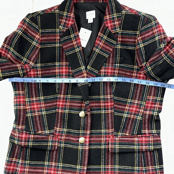 J.Crew Stewart Tartan Schoolboy Plaid Blazer - Picture 5 of 8